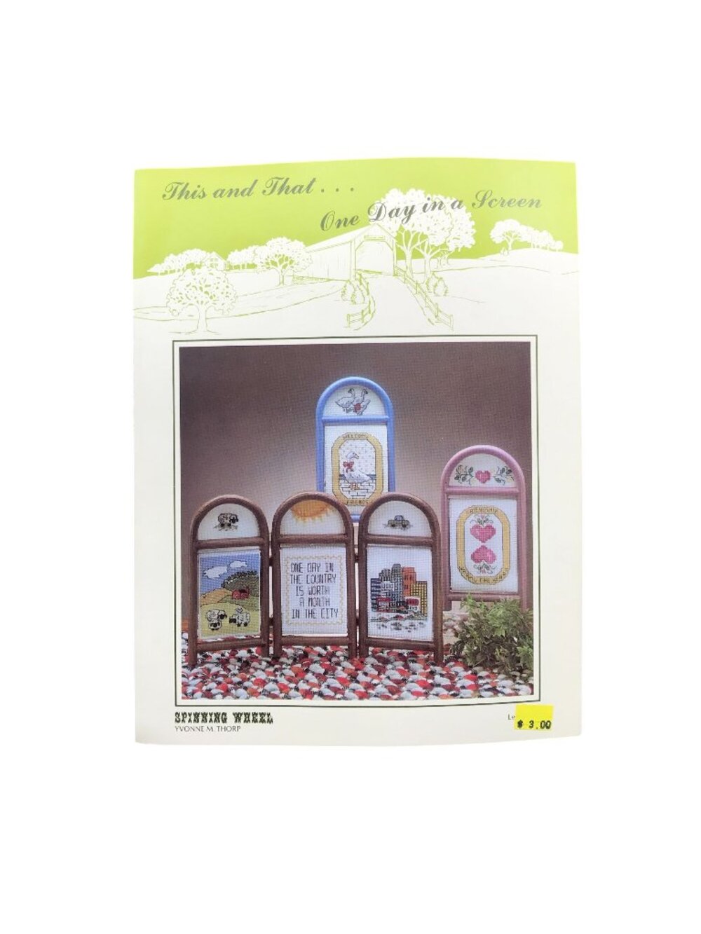 Vintage Cross Stitch Patterns, This and That One Day in a Screen by Yvonne Thorp